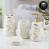 Ceramic Bathroom Set of 4 with Soap Dispenser (9746)