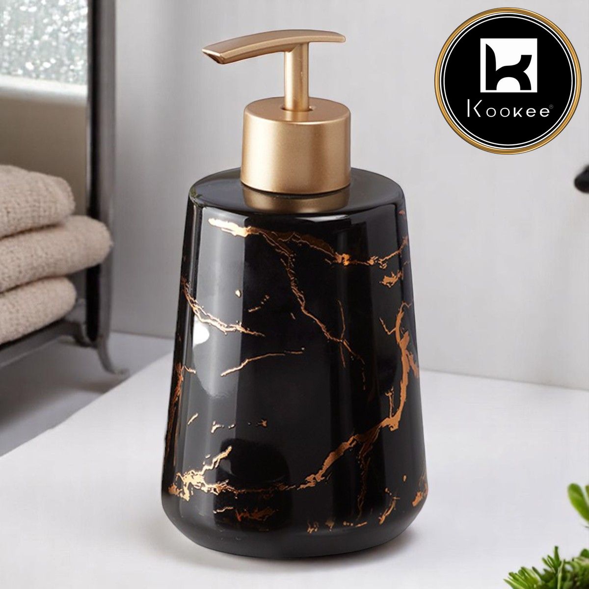 Kookee Ceramic Soap Dispensers, 1 piece (9747-SD)