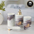 Ceramic Bathroom Accessories Set of 4 with Soap Dispenser (9749)