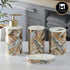 Ceramic Bathroom Set of 4 with Soap Dispenser (9750)