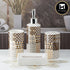 Ceramic Bathroom Set of 4 with Soap Dispenser (9755)