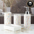 Ceramic Bathroom Set of 4 with Soap Dispenser (9758)