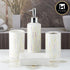 Ceramic Bathroom Set of 4 with Soap Dispenser (9759)