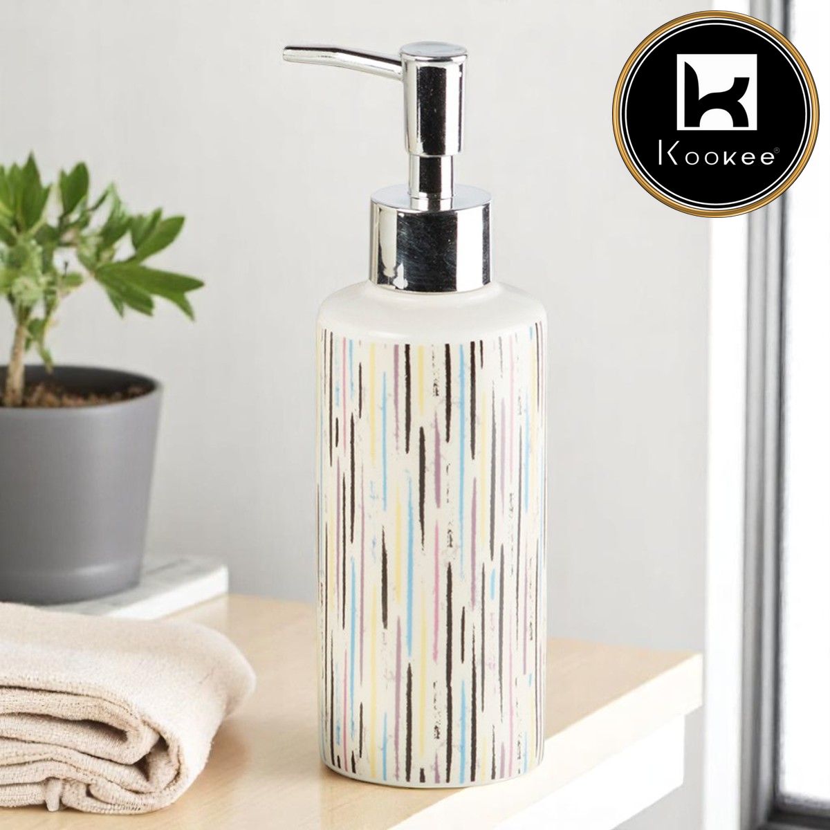 Kookee Ceramic Soap Dispensers, 1 piece (9760-SD)