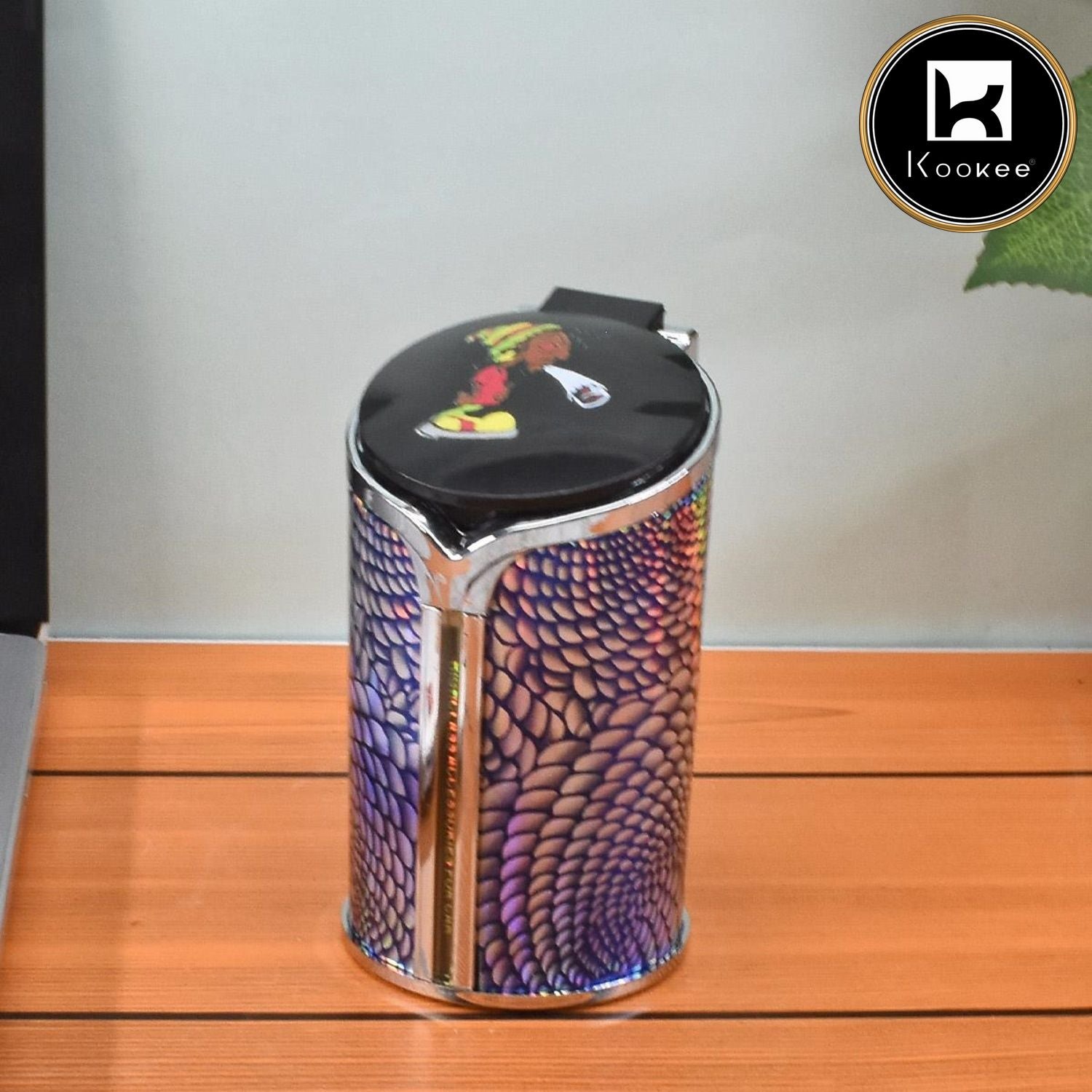 Kookee Metal Tin Car Ashtray Bucket for Smokers (9774)