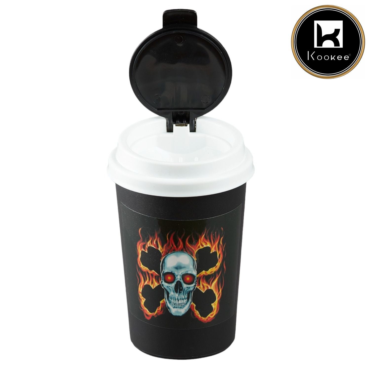 Plastic Car Ashtray Bucket with Lid for Smokers (V-ASH-001-6)
