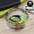 Glass Ashtray for Smokers, Printed, Round (9832)