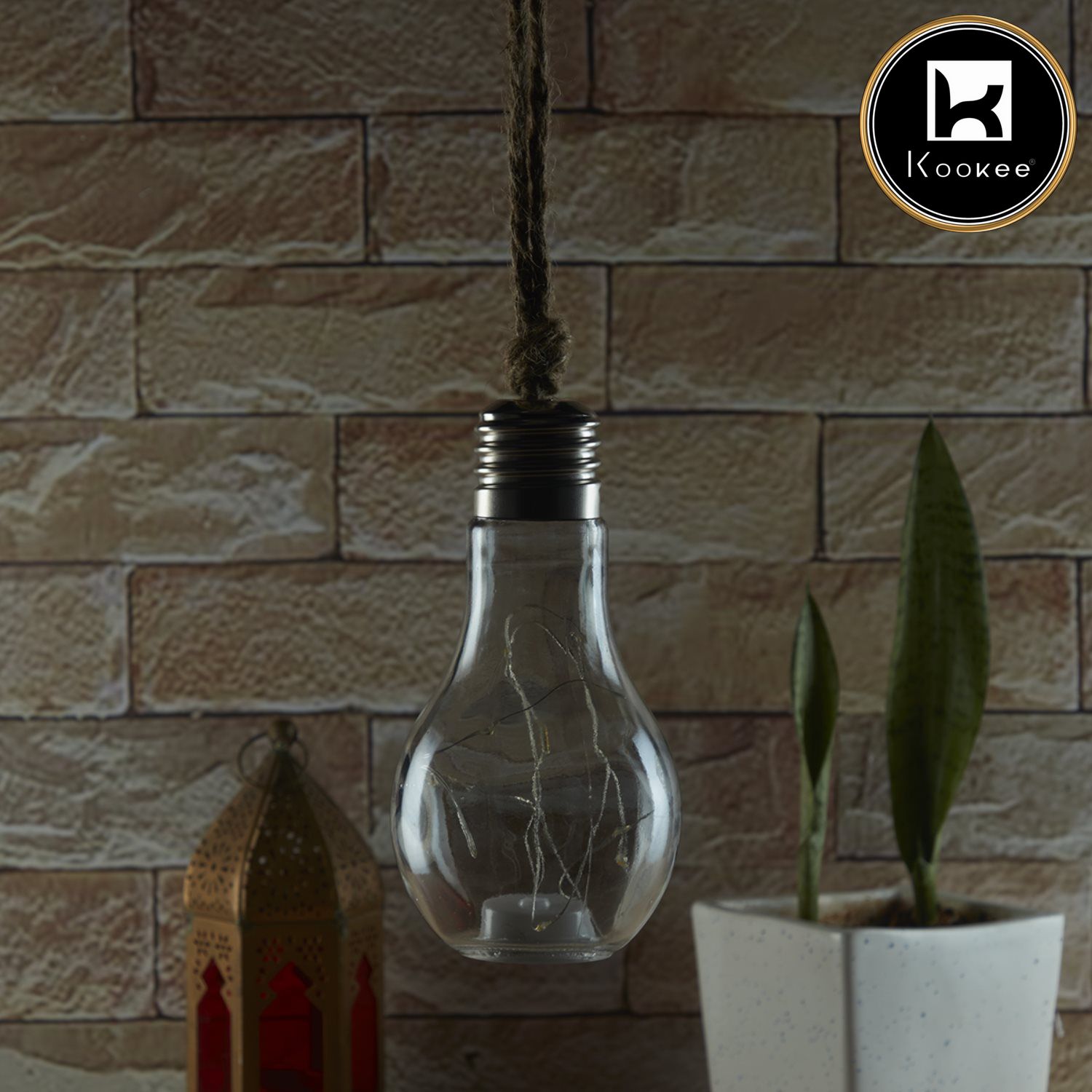 Bulb shape Decor with Lights for Home, Medium Size