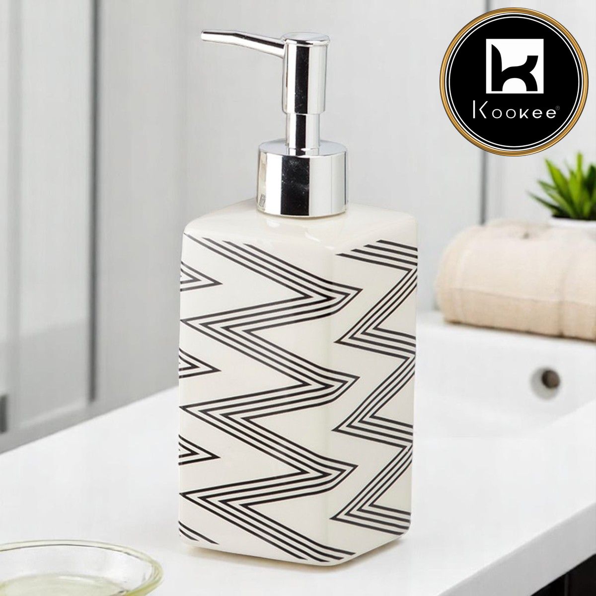 Kookee Ceramic Soap Dispensers, 1 piece (9845-SD)