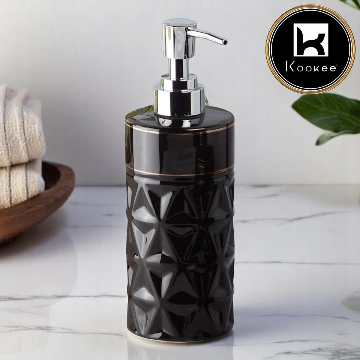Kookee Ceramic Soap Dispensers, 1 piece (9848-SD)