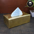 PU Leather Tissue Box Holder of Tissue Paper, Napkin, Rectangle (9856)