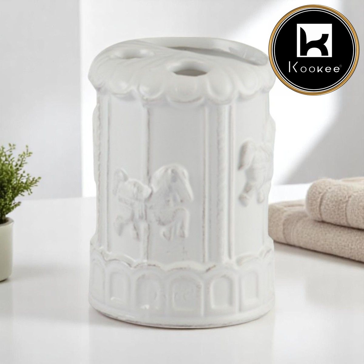 Ceramic Toothbrush Holders, 1 piece (9864-TH)