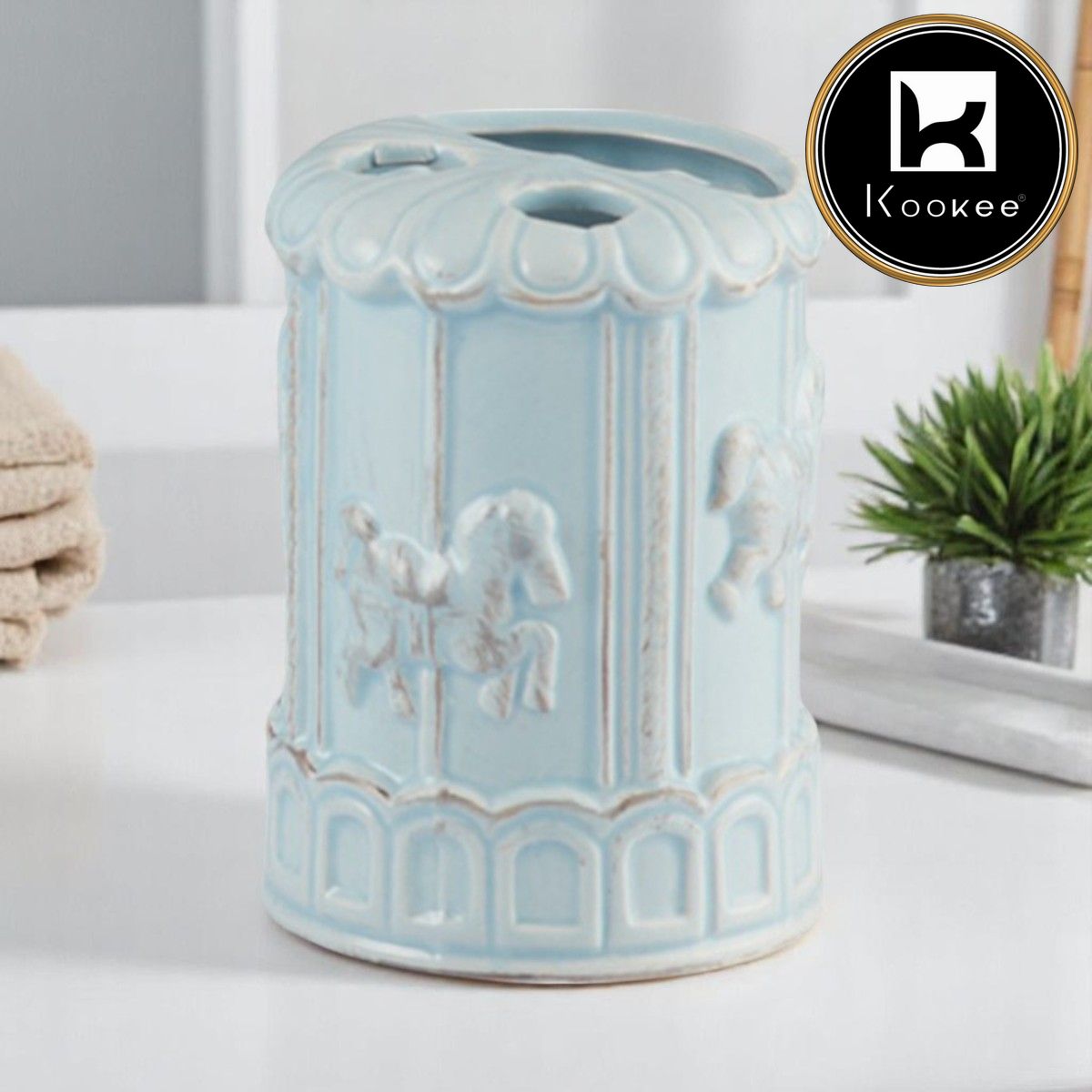 Ceramic Toothbrush Holders, 1 piece (9874-TH)