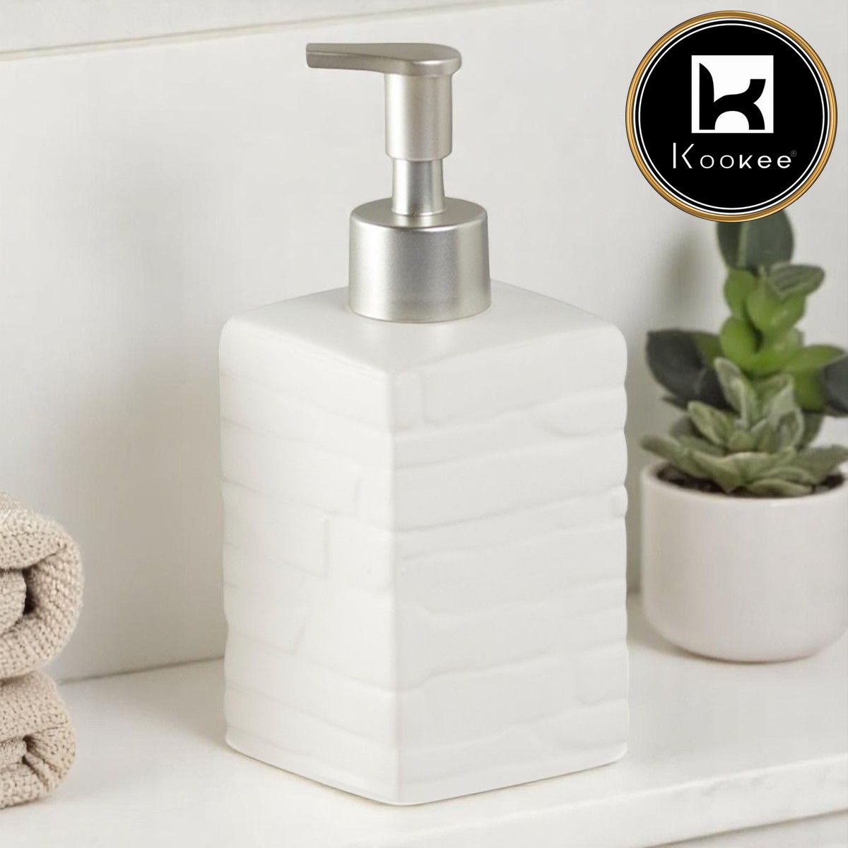 Kookee Ceramic Soap Dispensers, 1 piece (9869-SD)