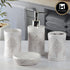 Ceramic Bathroom Set of 4 with Soap Dispenser (9873)