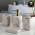 Ceramic Bathroom Accessories Set of 4 with Soap Dispenser (9897)