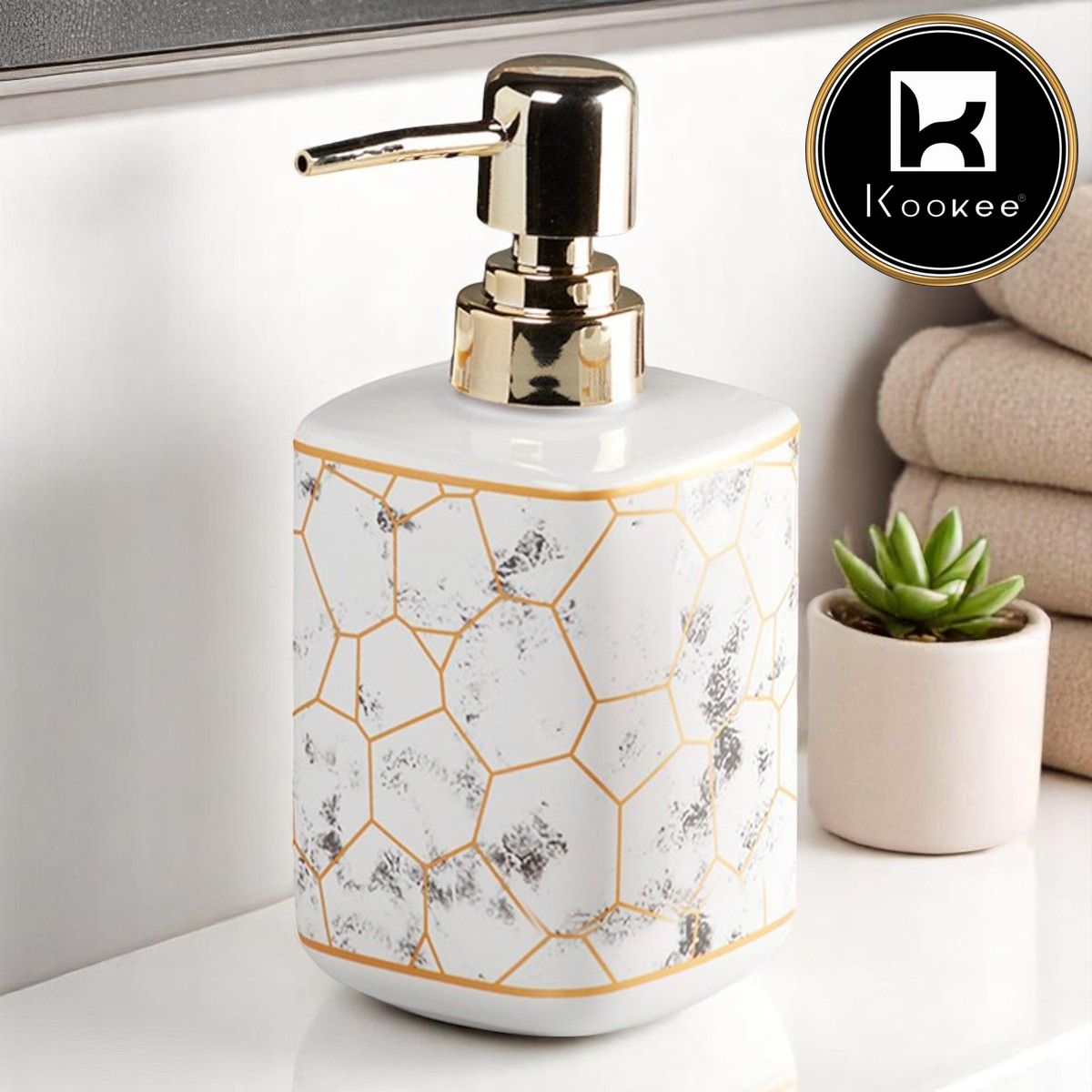 Kookee Ceramic Soap Dispensers, 1 piece (9898-SD)