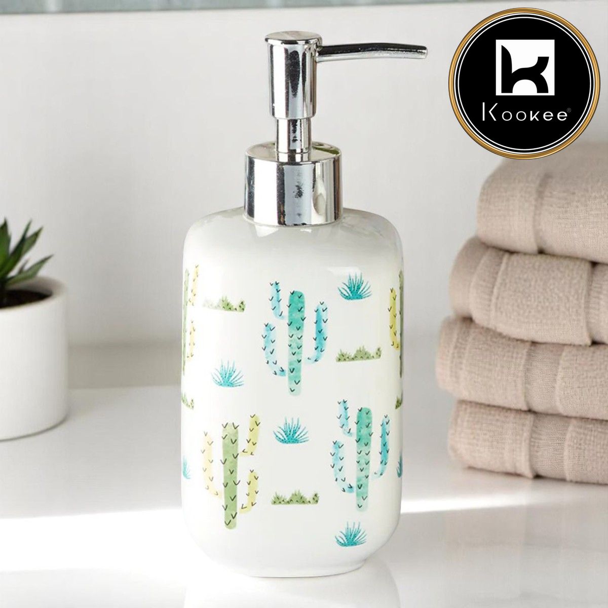 Kookee Ceramic Soap Dispensers, 1 piece (9901-SD)