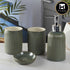 Ceramic Bathroom Set of 4 with Soap Dispenser (9903)