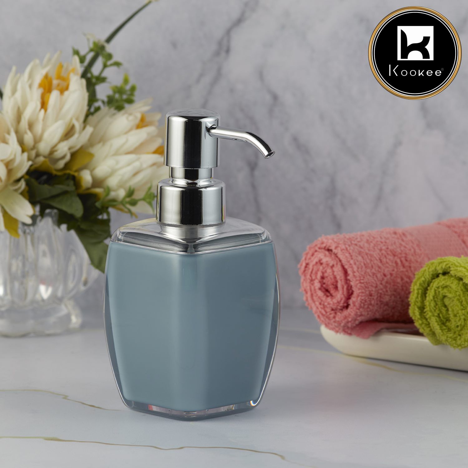 Kookee Acrylic Soap Dispensers, Blue, ART09918