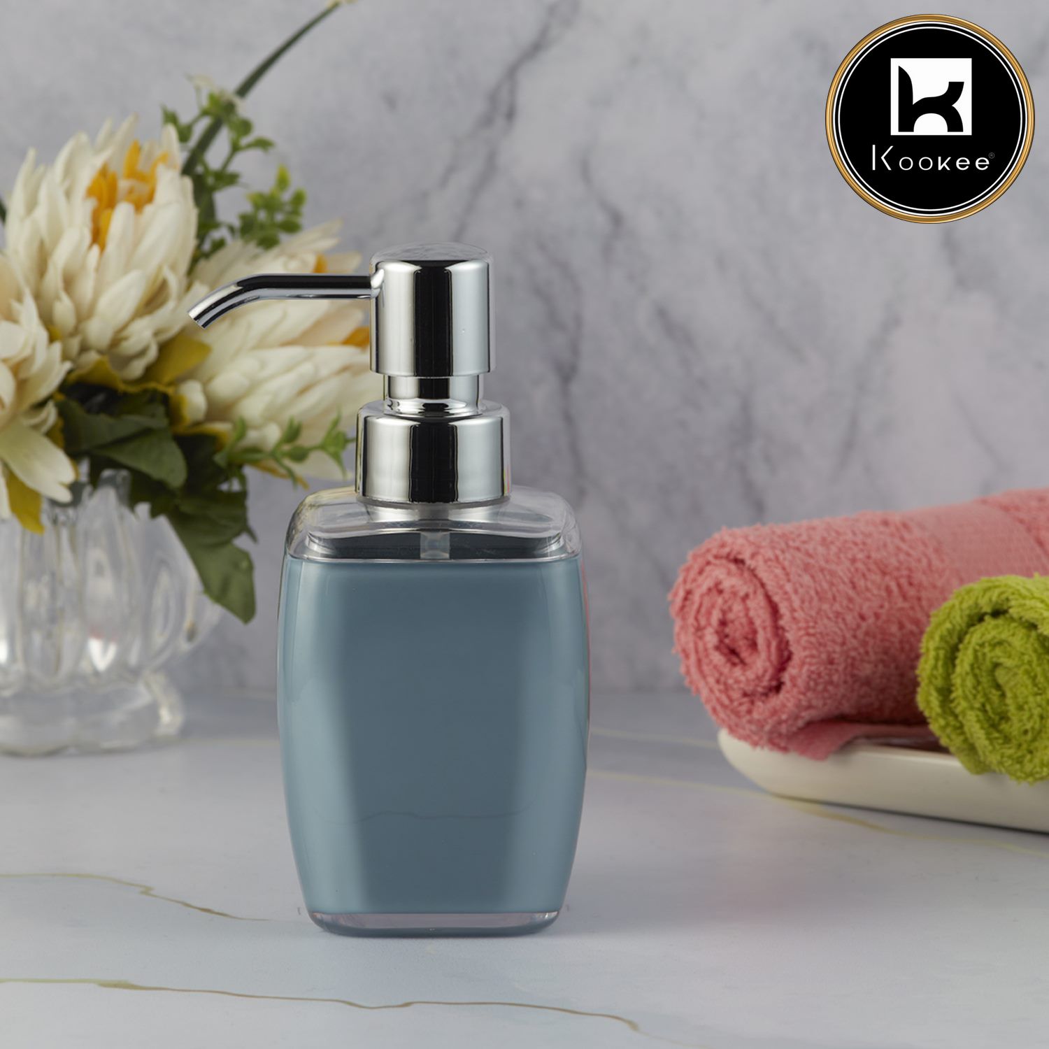 Kookee Acrylic Soap Dispensers, Blue, ART09918