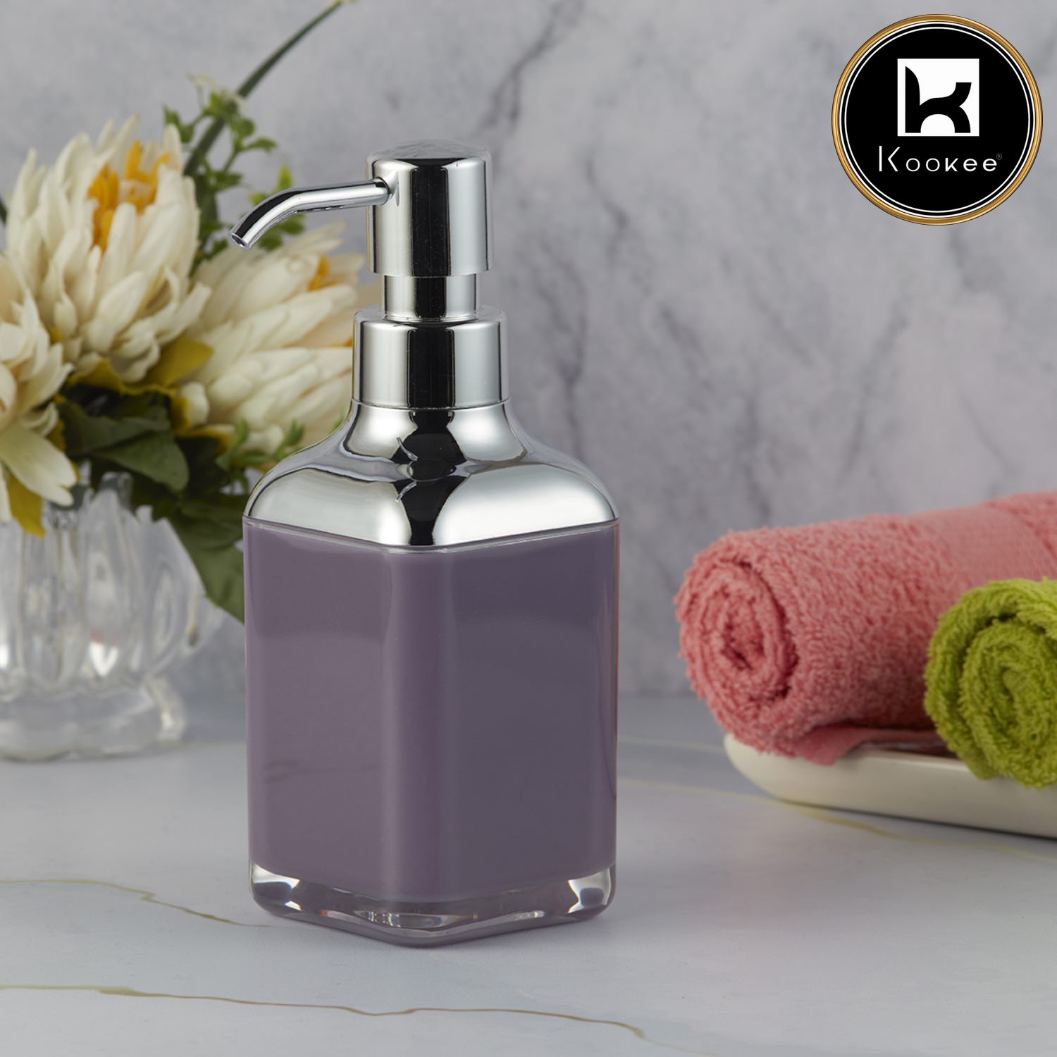 Kookee Acrylic Soap Dispensers, Purple, ART09922