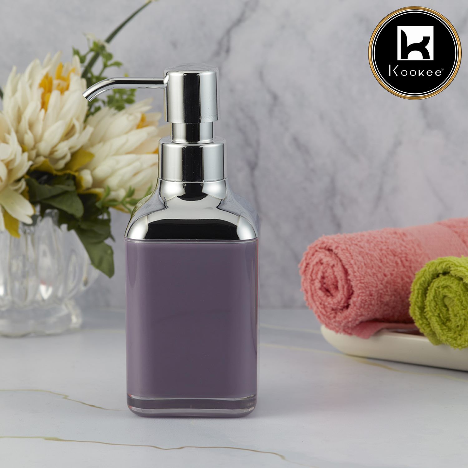 Kookee Acrylic Soap Dispensers, Purple, ART09922