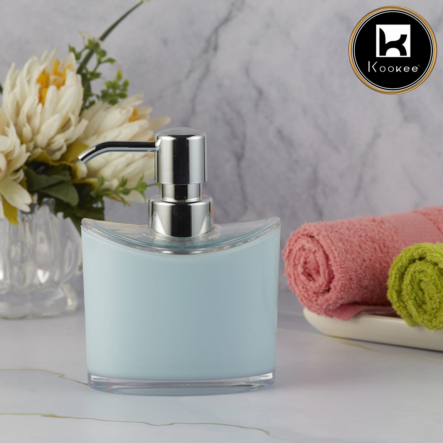 Kookee Acrylic Soap Dispensers, Blue, ART09927
