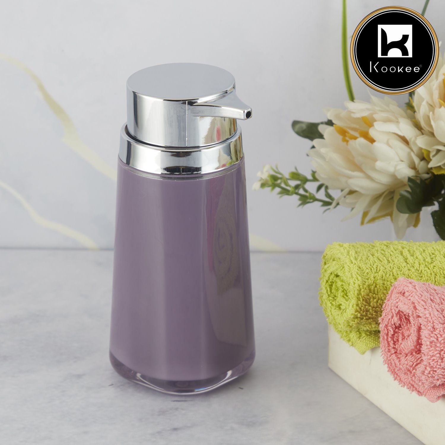 Kookee Acrylic Soap Dispensers, Purple, ART09930