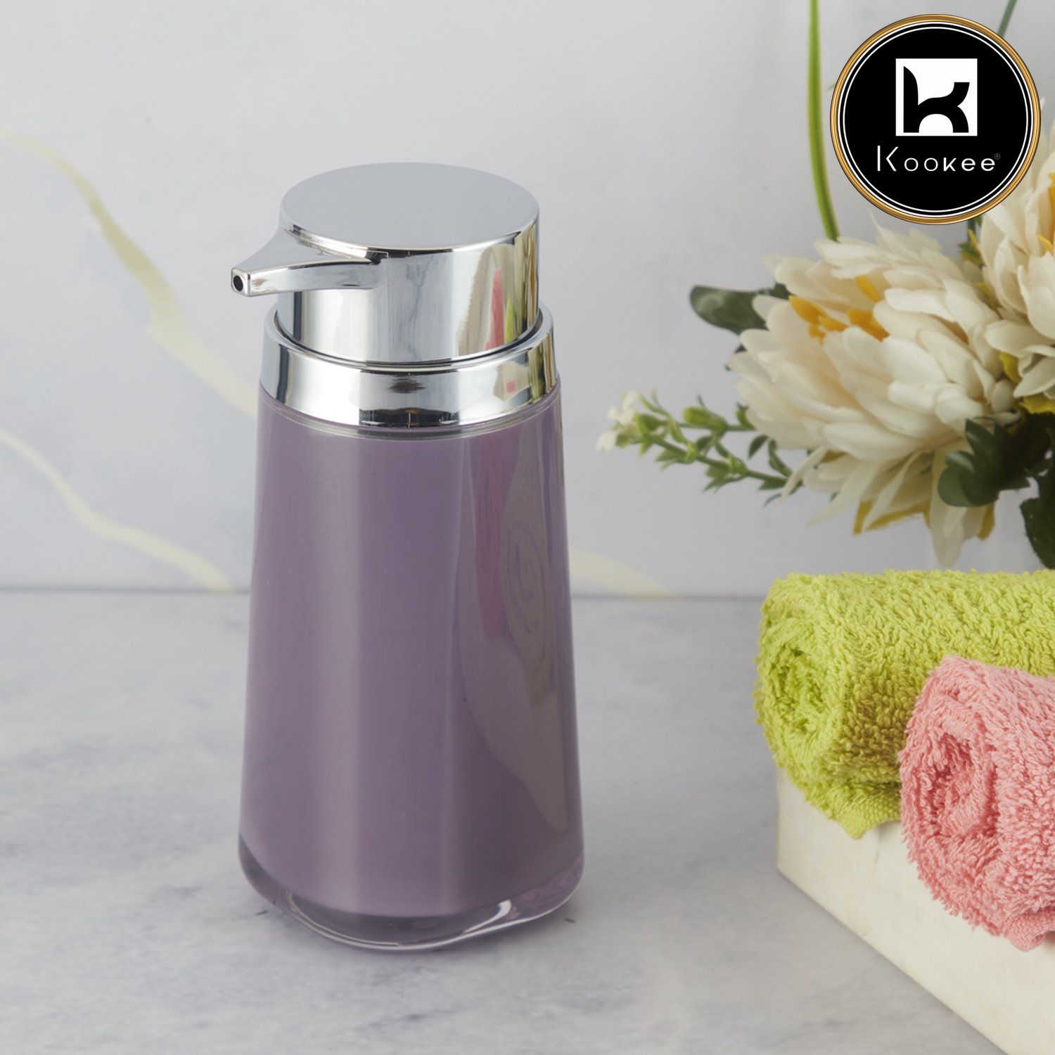 Kookee Acrylic Soap Dispensers, Purple, ART09930