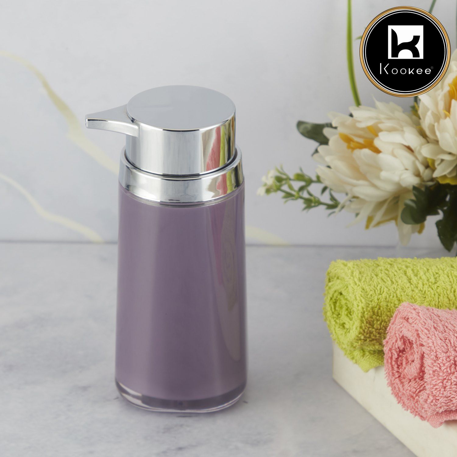 Kookee Acrylic Soap Dispensers, Purple, ART09930