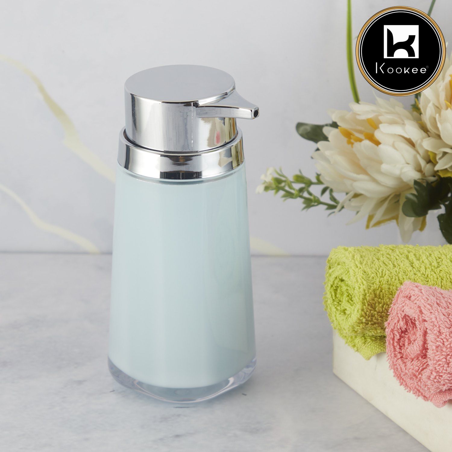 Kookee Acrylic Soap Dispensers, Blue, ART09931