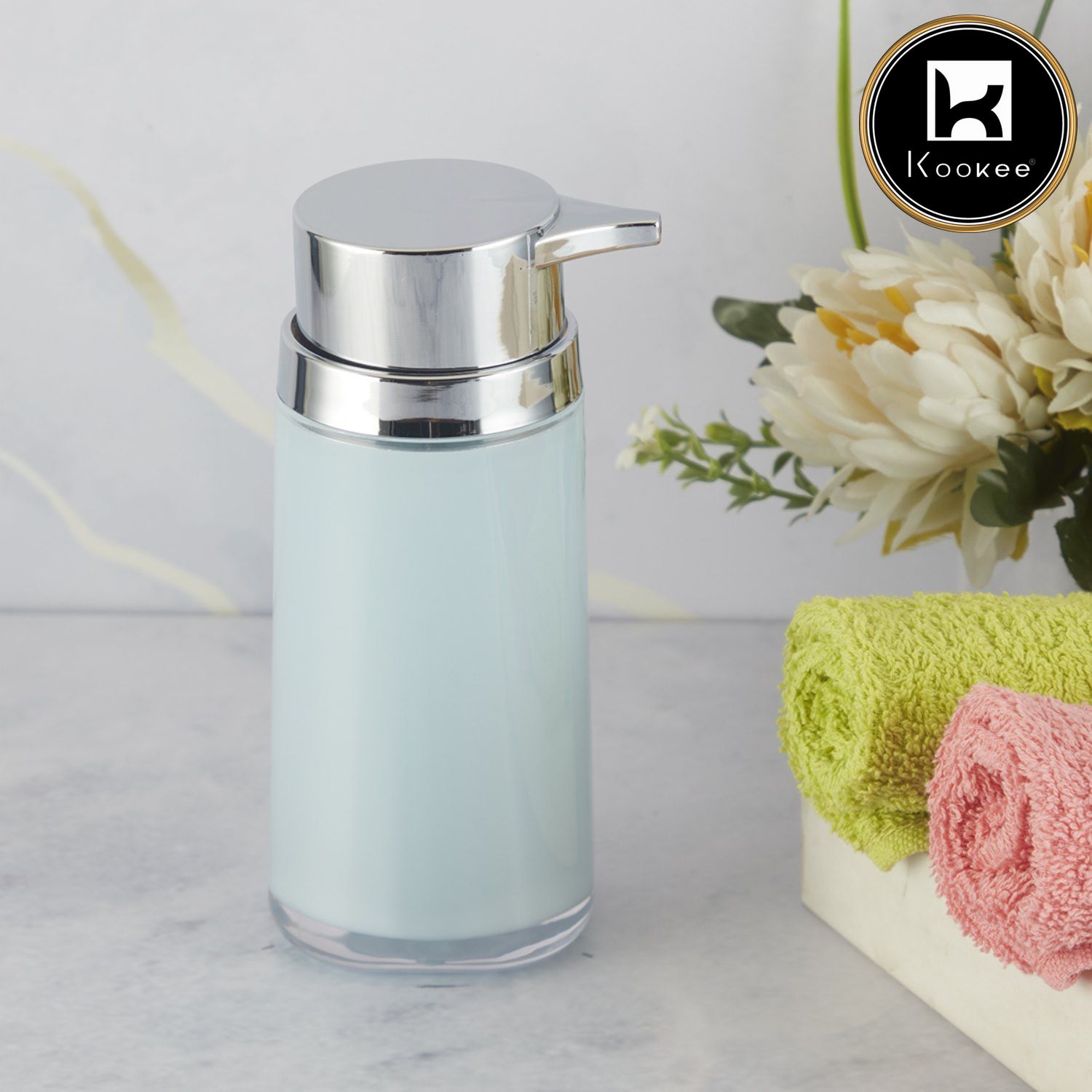 Kookee Acrylic Soap Dispensers, Blue, ART09931