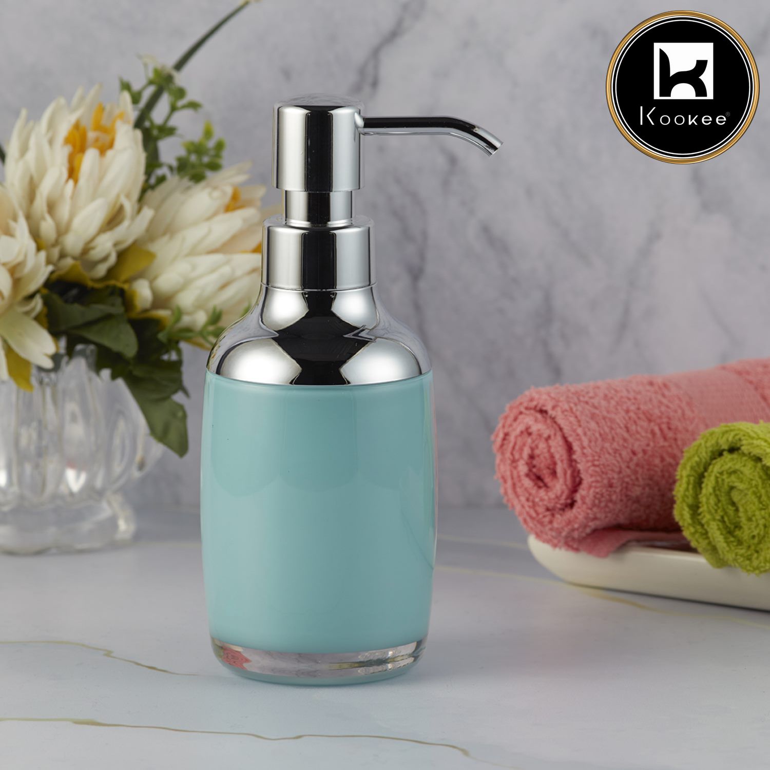 Kookee Acrylic Soap Dispensers, Blue, ART09932