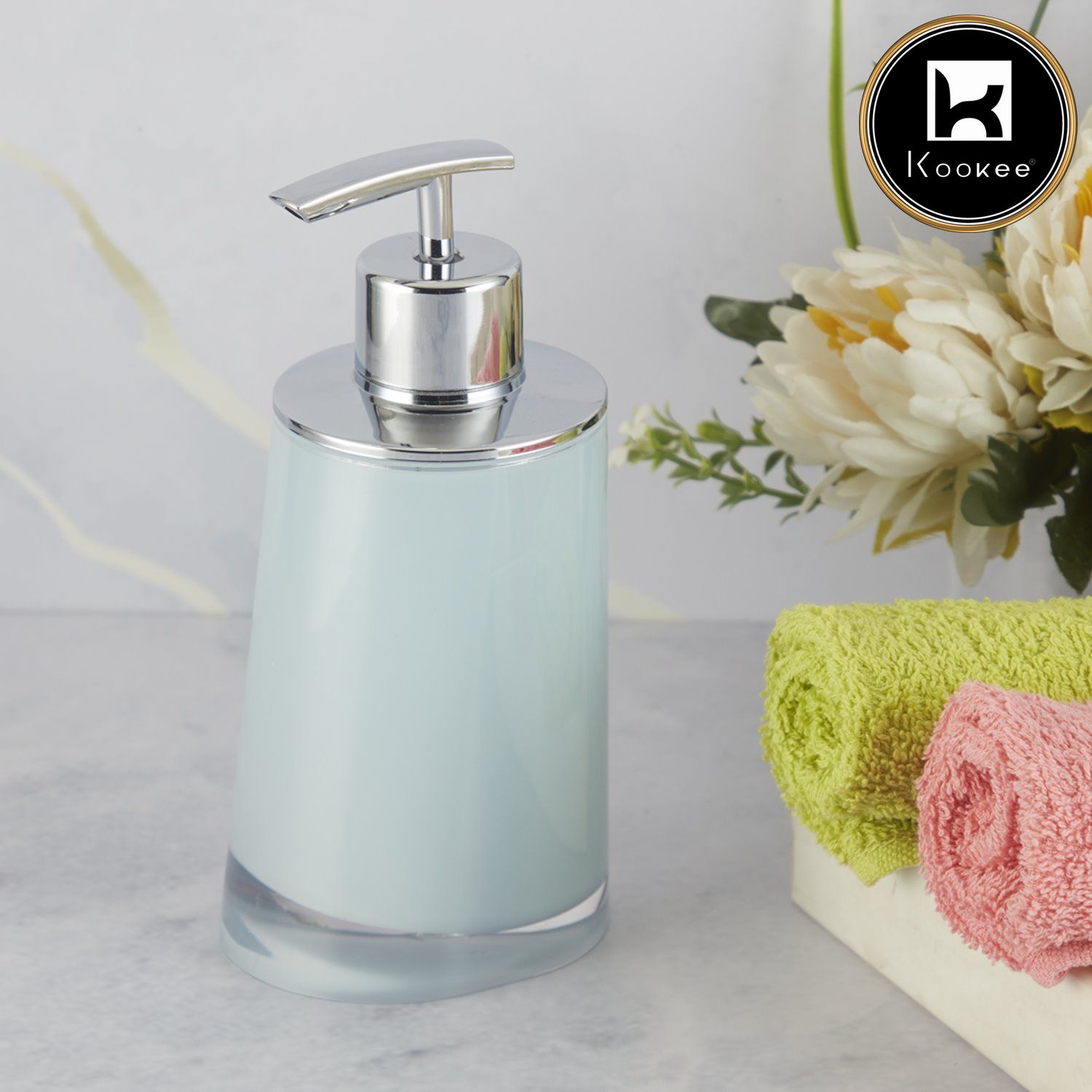 Kookee Acrylic Soap Dispensers, Blue, ART09944