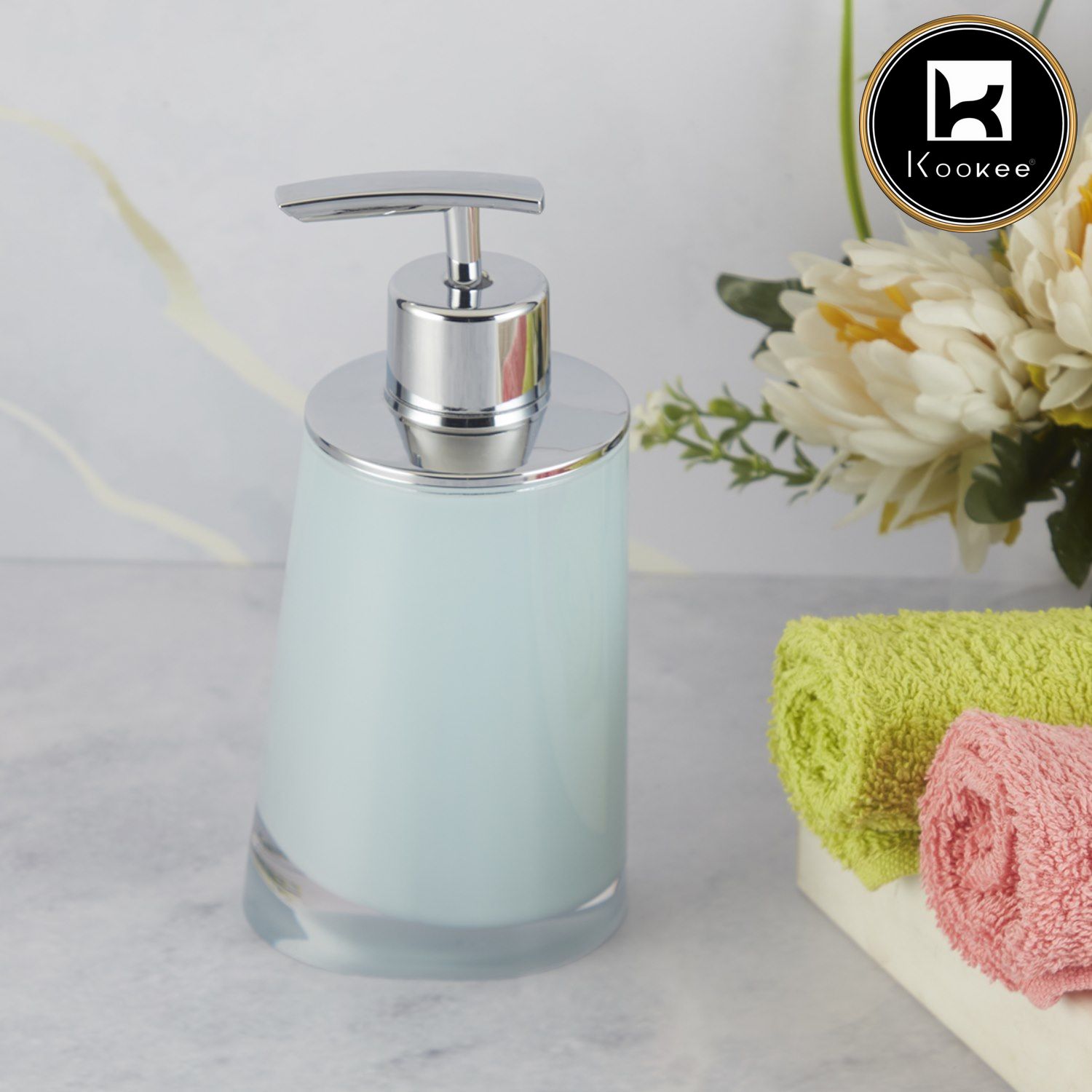 Kookee Acrylic Soap Dispensers, Blue, ART09944