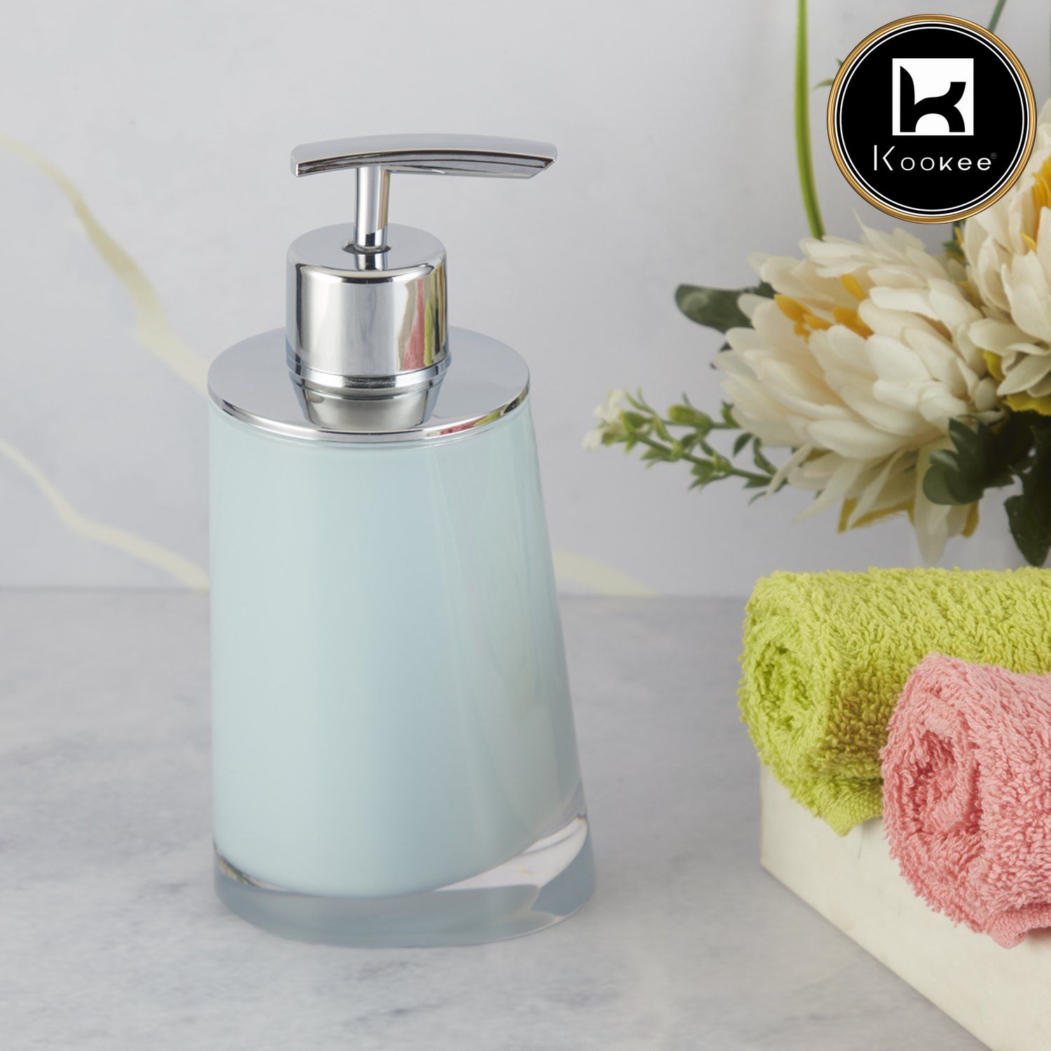 Kookee Acrylic Soap Dispensers, Blue, ART09944