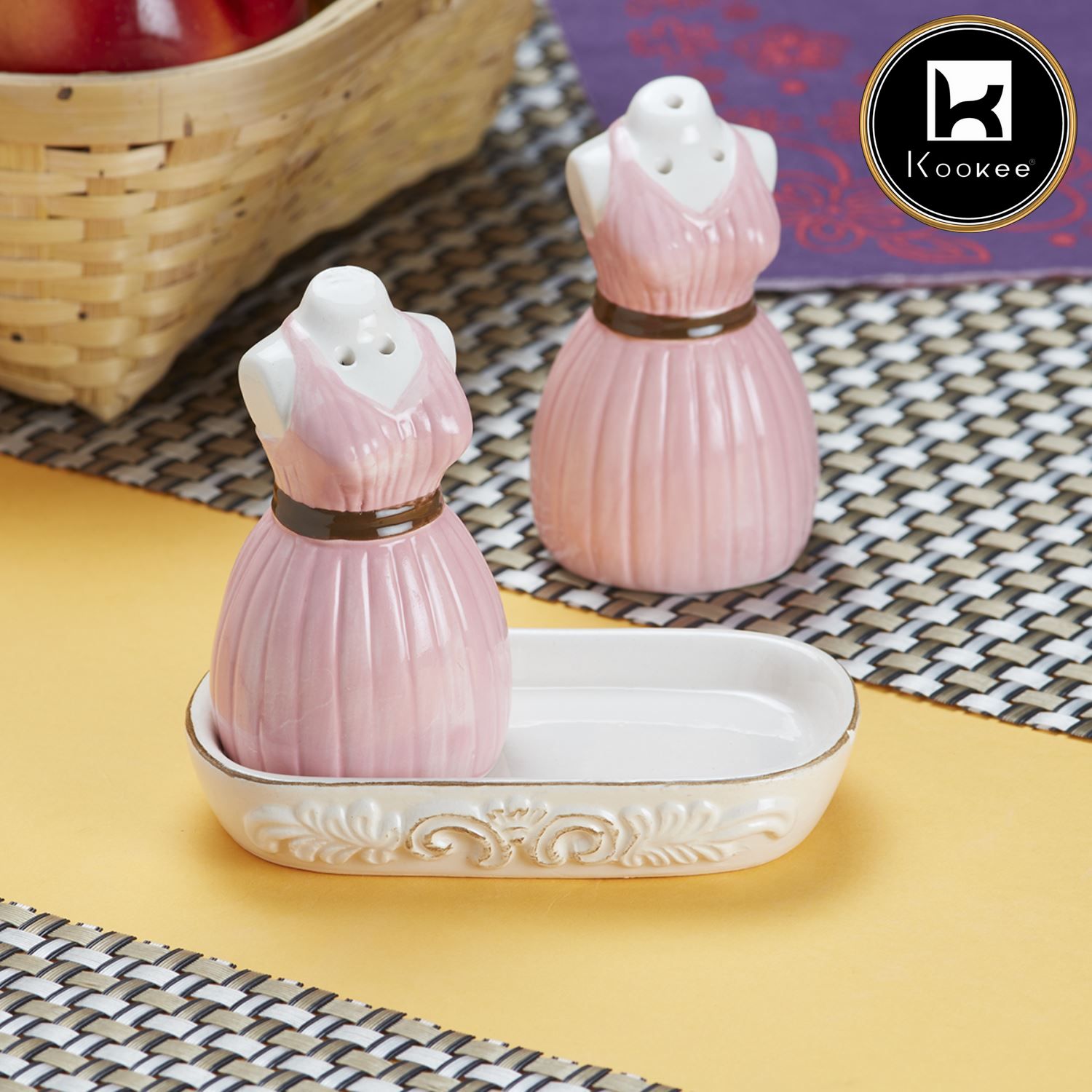 Kookee Salt and Pepper Sets, Pink, ART09971