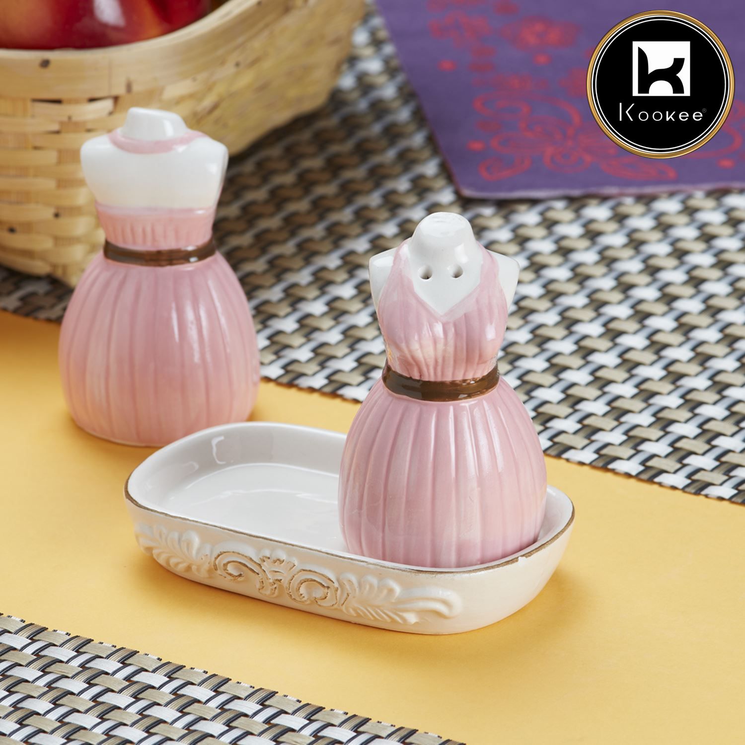 Kookee Salt and Pepper Sets, Pink, ART09971