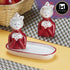 Ceramic Salt Pepper Container Set with tray (9985)