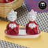 Ceramic Salt Pepper Container Set with tray (9985)