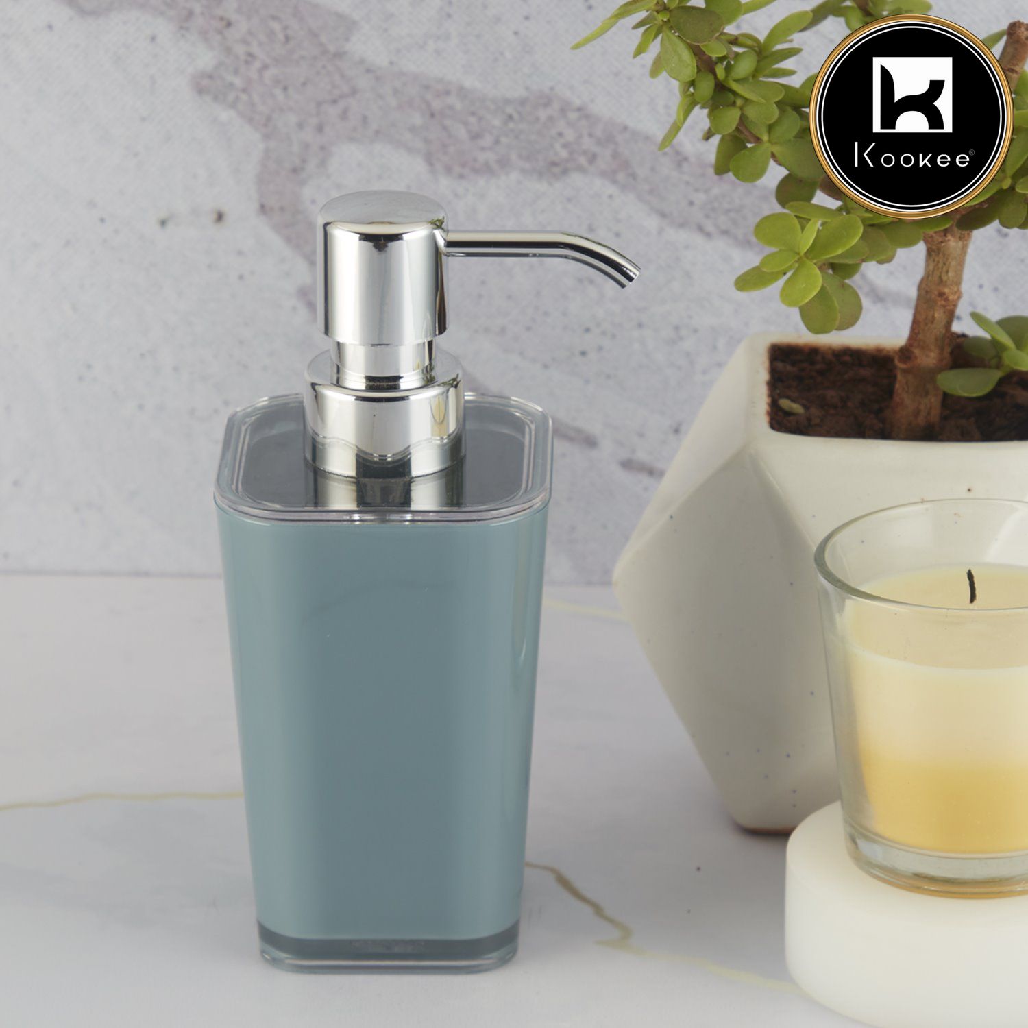 Kookee Acrylic Soap Dispensers, Blue, ART10000