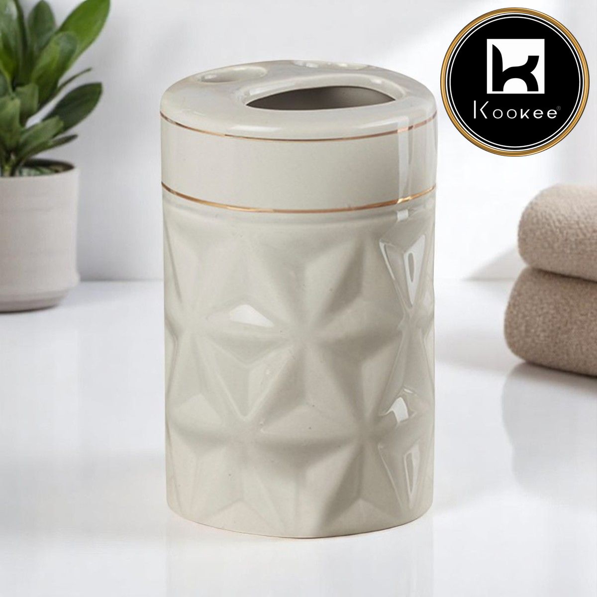 Ceramic Toothbrush Holders, 1 piece (10055-TH)