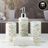 Ceramic Bathroom Set of 4 with Soap Dispenser (10056)