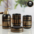 Ceramic Bathroom Set of 4 with Soap Dispenser (10071)