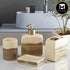 Ceramic Bathroom Set of 4 with Soap Dispenser (10075)