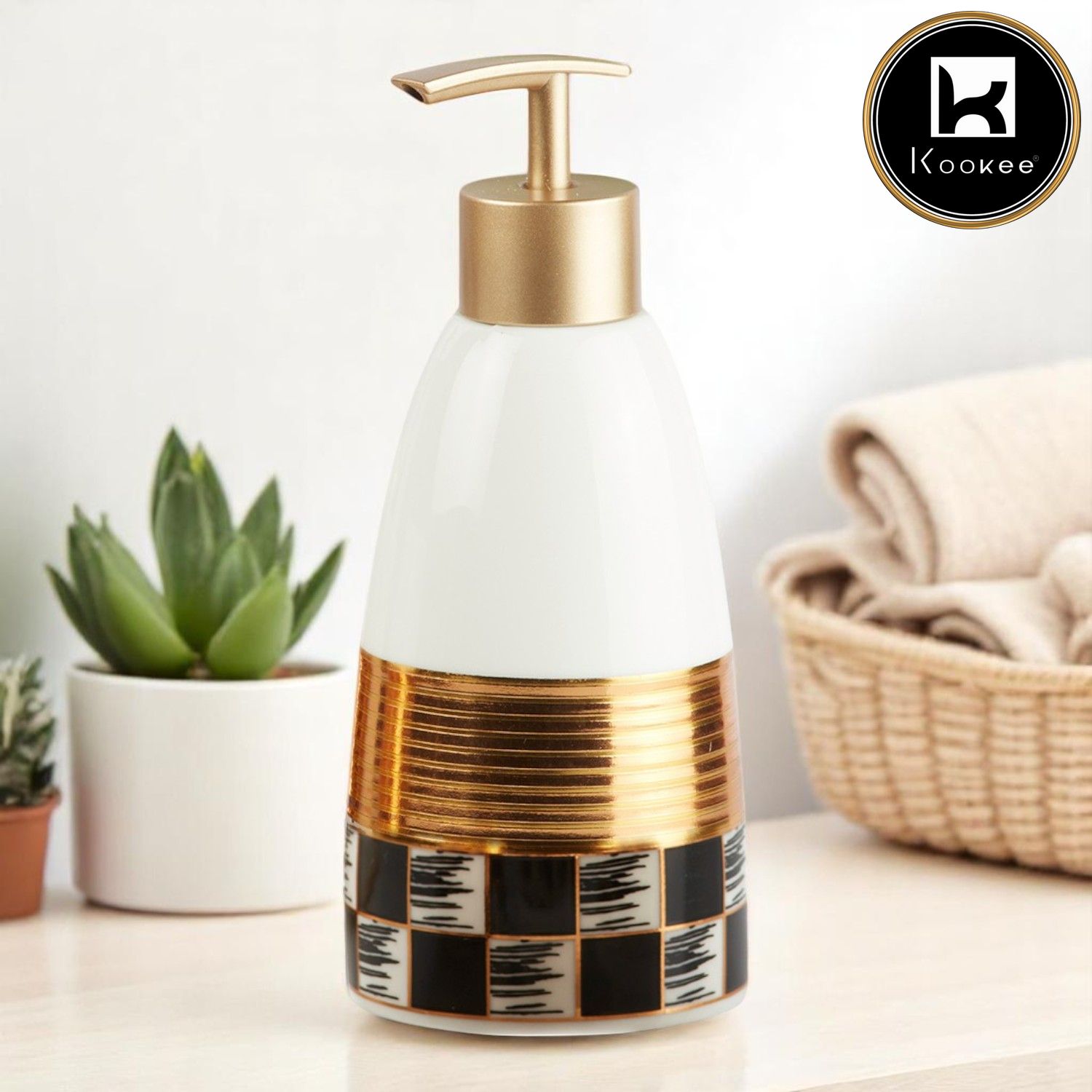 Kookee Ceramic Soap Dispensers, 1 piece (10081-SD)