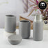 Ceramic Bathroom Accessories Set of 4 with Soap Dispenser (10092)