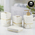 Ceramic Bathroom Set of 4 with Soap Dispenser (10096)