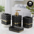 Ceramic Bathroom Set of 4 with Soap Dispenser (10097)